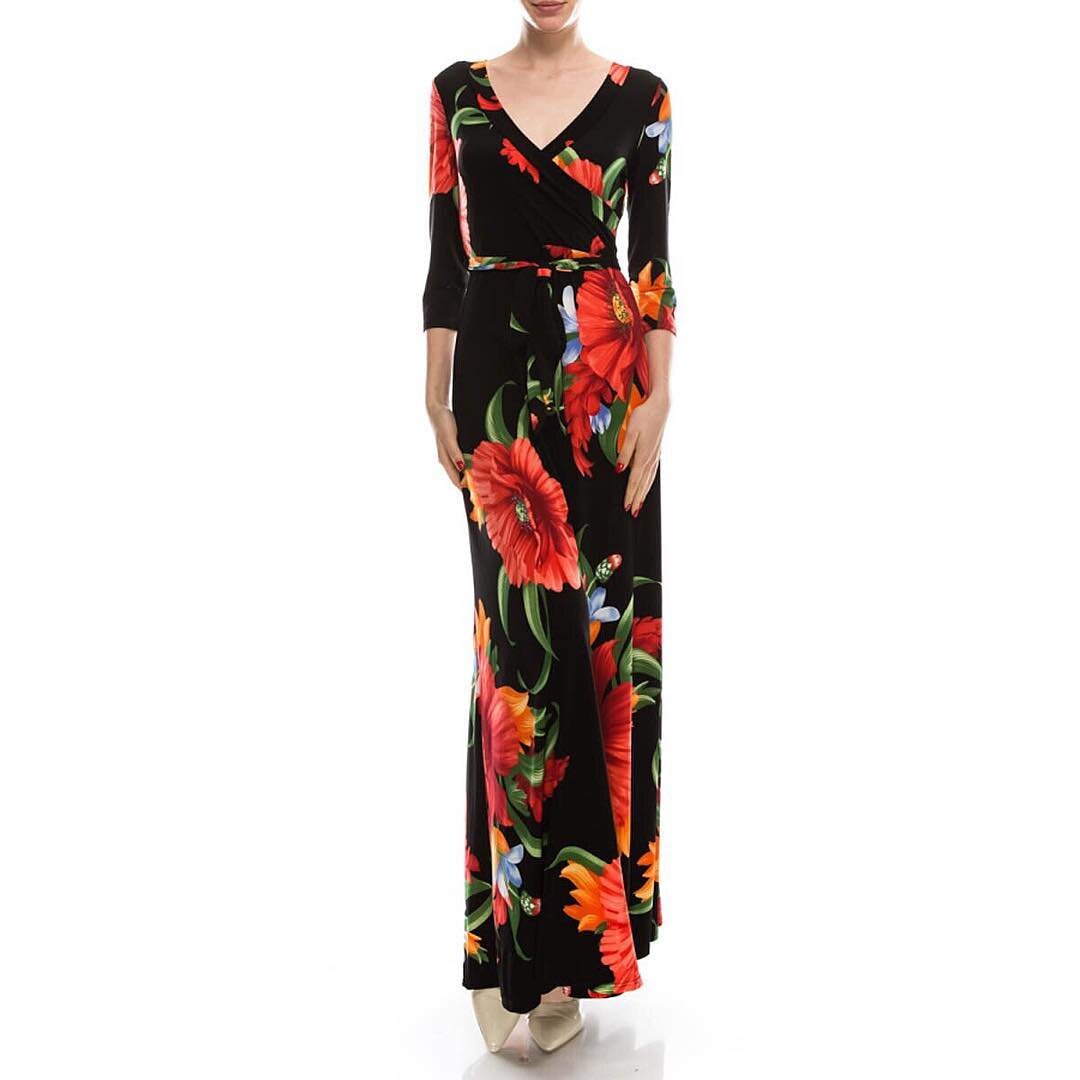 Venechia print 3/4 sleeve maxi wrap dress
Style# DJ51504-DNT
Color : Black
95% Polyester 5% Spandex
www.janettefashion.com
#janettefashion #la #losangeles #dtla #fashiondistrict #maxidress #kneelengthdress #wrapdress #clothes #dress #ootd #fashion 